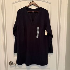 Duluth Trading Company Women's Ponte Pro Tunic Navy Sz1X